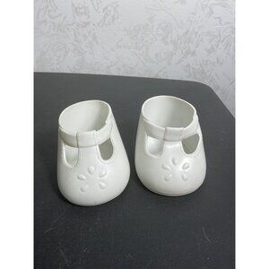 Vintage My Child Doll White Baby Doll  Shoes Hong Kong Plastic Mary Jane Style